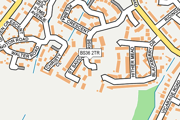 BS36 2TR map - OS OpenMap – Local (Ordnance Survey)