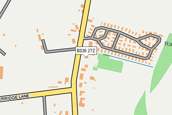 BS36 2TZ map - OS OpenMap – Local (Ordnance Survey)