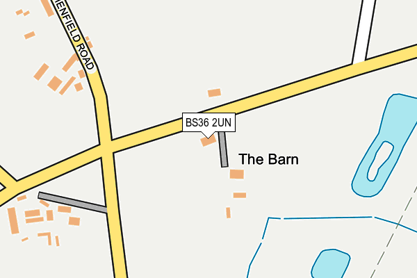 BS36 2UN map - OS OpenMap – Local (Ordnance Survey)