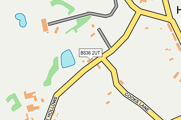 BS36 2UT map - OS OpenMap – Local (Ordnance Survey)