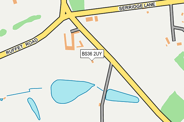 BS36 2UY map - OS OpenMap – Local (Ordnance Survey)
