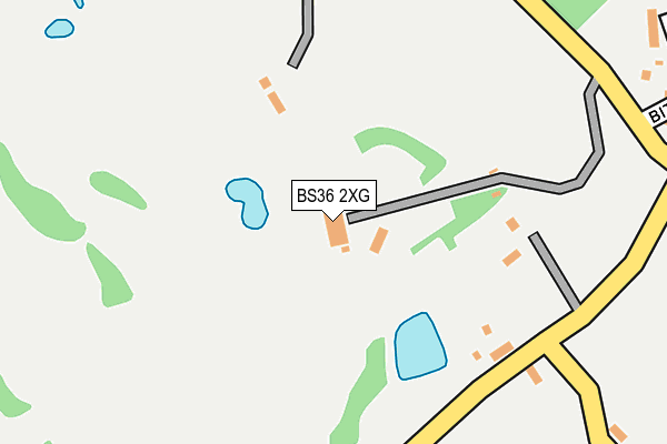 BS36 2XG map - OS OpenMap – Local (Ordnance Survey)