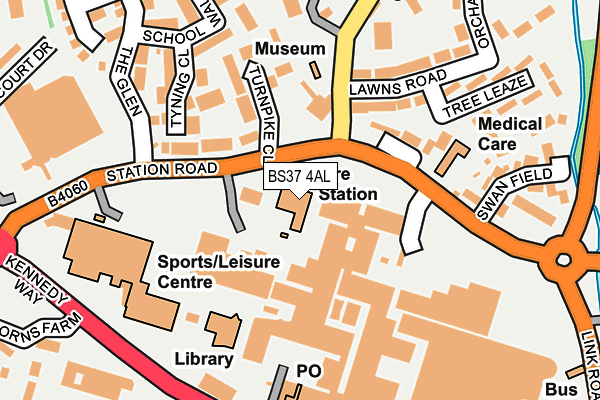 BS37 4AL map - OS OpenMap – Local (Ordnance Survey)