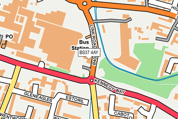 BS37 4AY map - OS OpenMap – Local (Ordnance Survey)