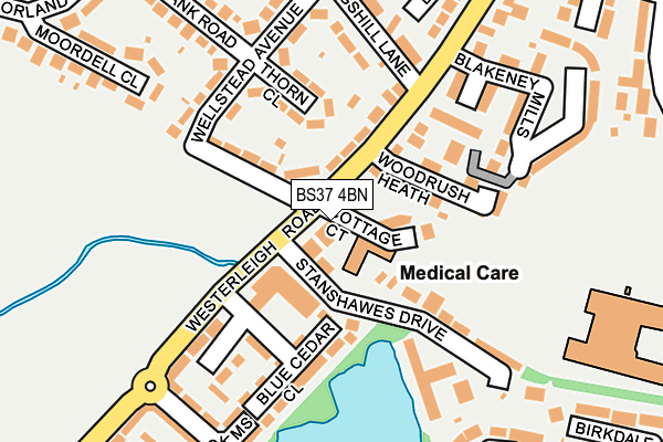 BS37 4BN map - OS OpenMap – Local (Ordnance Survey)