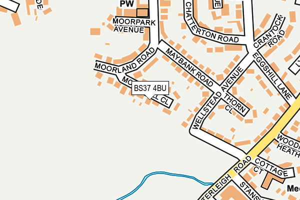 BS37 4BU map - OS OpenMap – Local (Ordnance Survey)