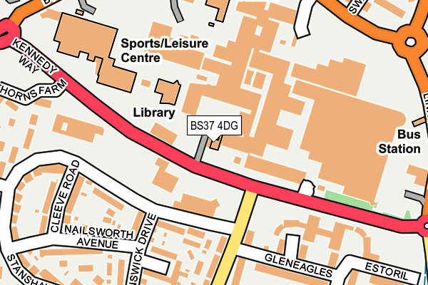 BS37 4DG map - OS OpenMap – Local (Ordnance Survey)