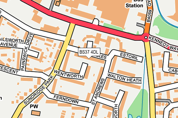 BS37 4DL map - OS OpenMap – Local (Ordnance Survey)