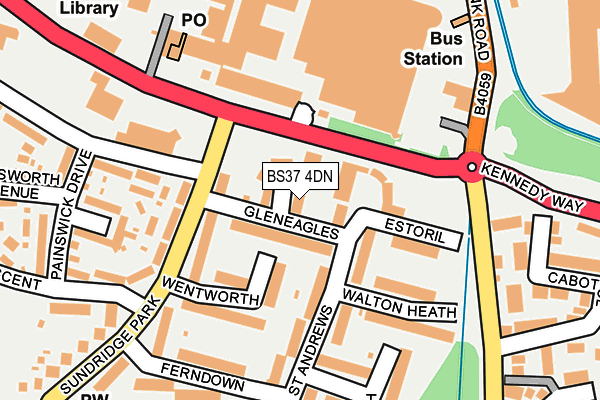 BS37 4DN map - OS OpenMap – Local (Ordnance Survey)