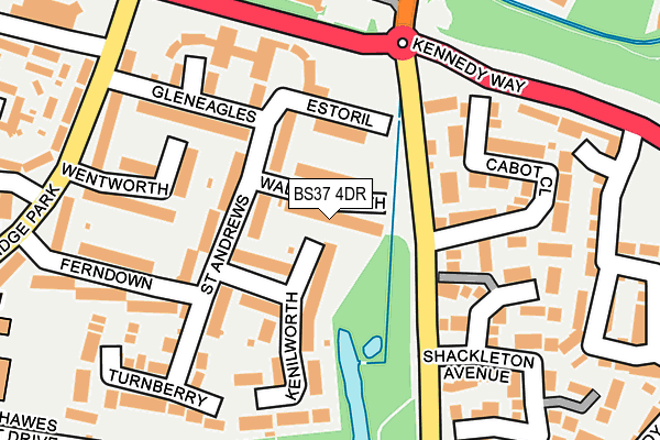 BS37 4DR map - OS OpenMap – Local (Ordnance Survey)