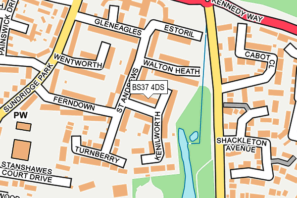BS37 4DS map - OS OpenMap – Local (Ordnance Survey)