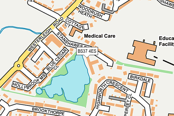 BS37 4ES map - OS OpenMap – Local (Ordnance Survey)