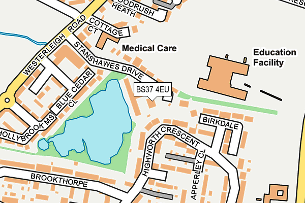 BS37 4EU map - OS OpenMap – Local (Ordnance Survey)