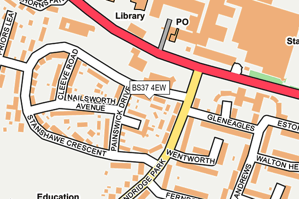 BS37 4EW map - OS OpenMap – Local (Ordnance Survey)