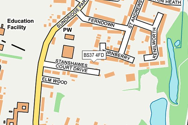 BS37 4FD map - OS OpenMap – Local (Ordnance Survey)