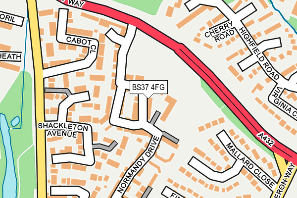 BS37 4FG map - OS OpenMap – Local (Ordnance Survey)