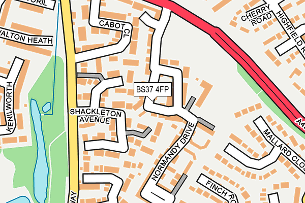 BS37 4FP map - OS OpenMap – Local (Ordnance Survey)