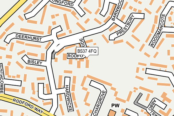 BS37 4FQ map - OS OpenMap – Local (Ordnance Survey)