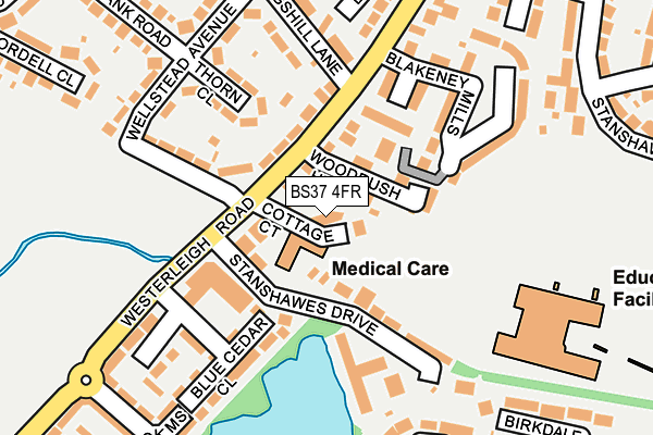 BS37 4FR map - OS OpenMap – Local (Ordnance Survey)
