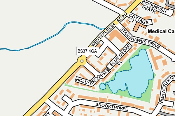 BS37 4GA map - OS OpenMap – Local (Ordnance Survey)