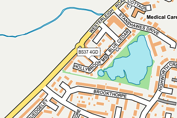 BS37 4GD map - OS OpenMap – Local (Ordnance Survey)