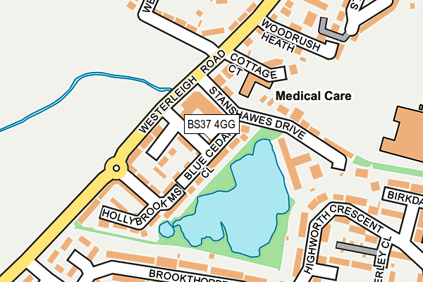 BS37 4GG map - OS OpenMap – Local (Ordnance Survey)