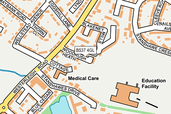 BS37 4GL map - OS OpenMap – Local (Ordnance Survey)