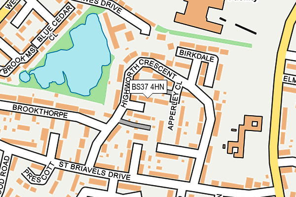 BS37 4HN map - OS OpenMap – Local (Ordnance Survey)