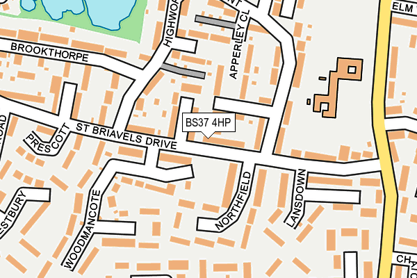 BS37 4HP map - OS OpenMap – Local (Ordnance Survey)