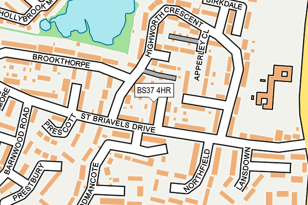 BS37 4HR map - OS OpenMap – Local (Ordnance Survey)