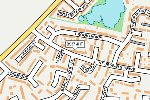 BS37 4HT map - OS OpenMap – Local (Ordnance Survey)
