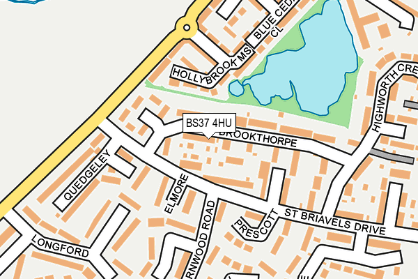BS37 4HU map - OS OpenMap – Local (Ordnance Survey)