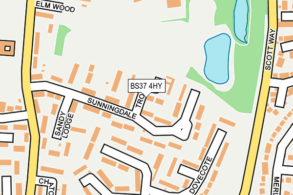 BS37 4HY map - OS OpenMap – Local (Ordnance Survey)