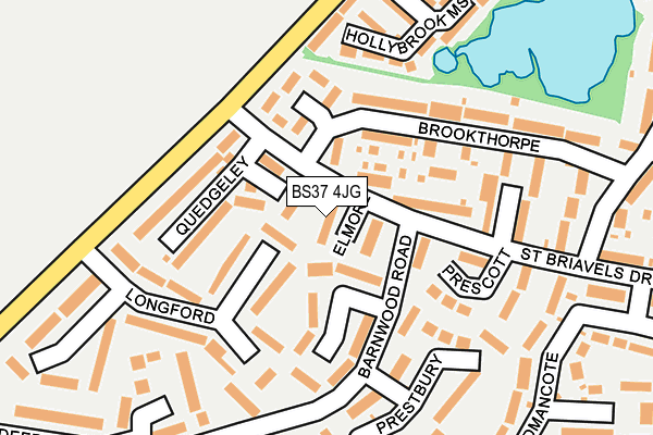 BS37 4JG map - OS OpenMap – Local (Ordnance Survey)