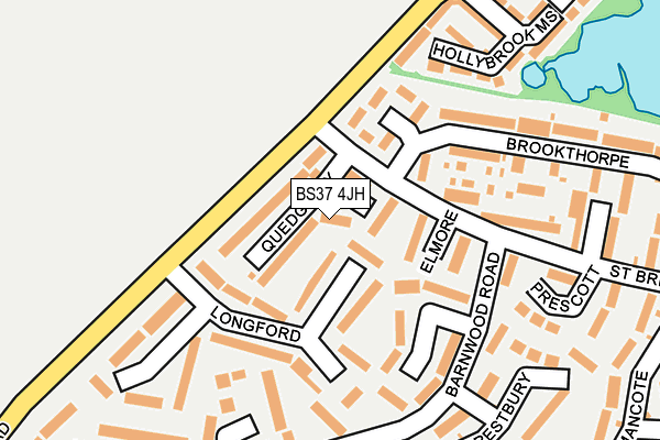 BS37 4JH map - OS OpenMap – Local (Ordnance Survey)