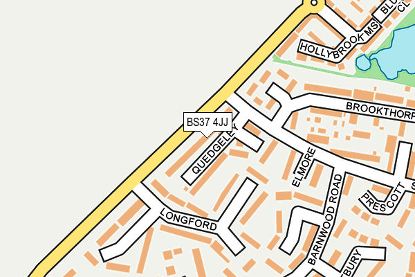 BS37 4JJ map - OS OpenMap – Local (Ordnance Survey)