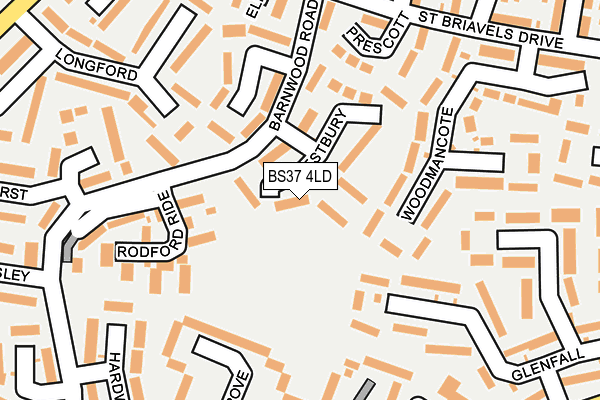 BS37 4LD map - OS OpenMap – Local (Ordnance Survey)