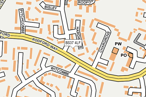BS37 4LF map - OS OpenMap – Local (Ordnance Survey)