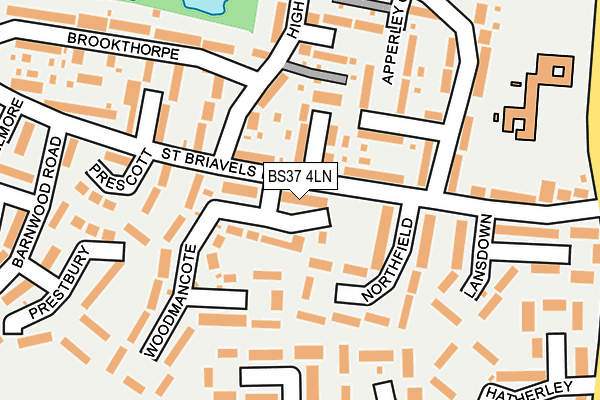 BS37 4LN map - OS OpenMap – Local (Ordnance Survey)