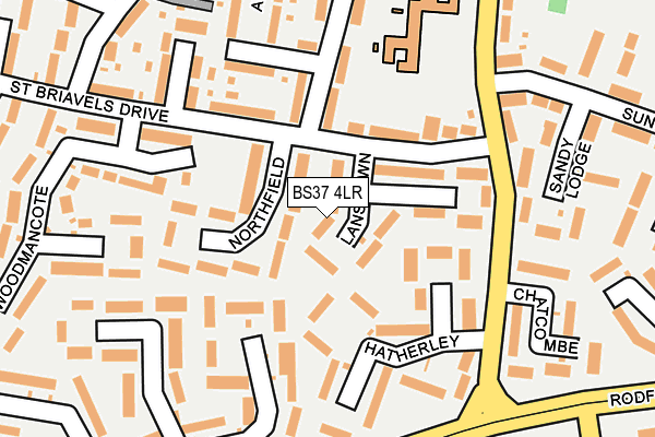BS37 4LR map - OS OpenMap – Local (Ordnance Survey)