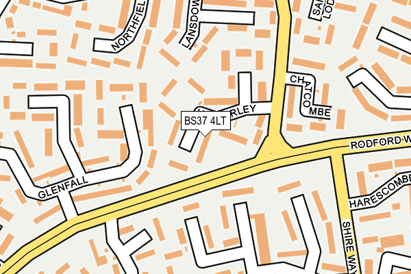 BS37 4LT map - OS OpenMap – Local (Ordnance Survey)