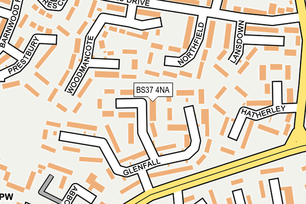 BS37 4NA map - OS OpenMap – Local (Ordnance Survey)
