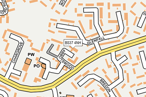 BS37 4NH map - OS OpenMap – Local (Ordnance Survey)