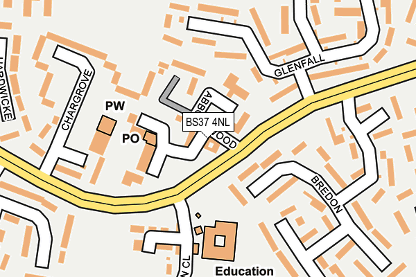 BS37 4NL map - OS OpenMap – Local (Ordnance Survey)