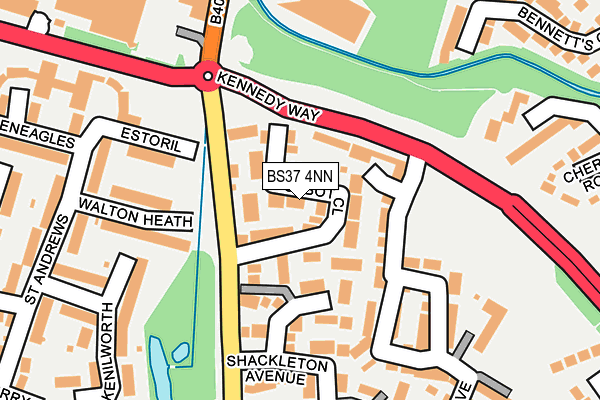 BS37 4NN map - OS OpenMap – Local (Ordnance Survey)