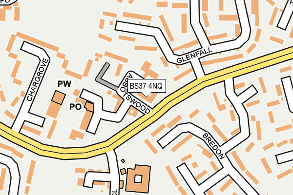BS37 4NQ map - OS OpenMap – Local (Ordnance Survey)