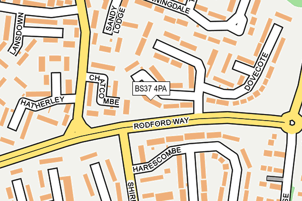 BS37 4PA map - OS OpenMap – Local (Ordnance Survey)