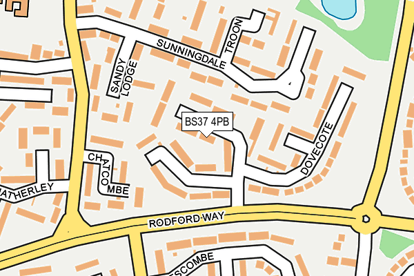 BS37 4PB map - OS OpenMap – Local (Ordnance Survey)