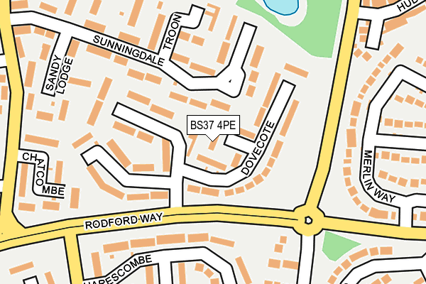 BS37 4PE map - OS OpenMap – Local (Ordnance Survey)