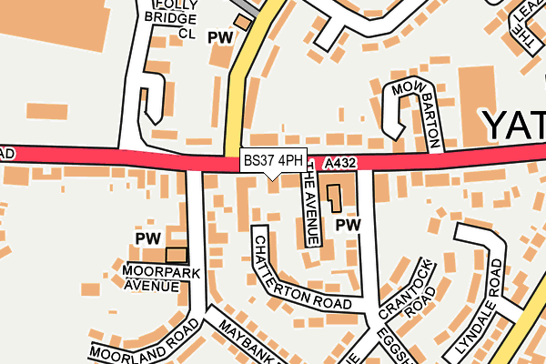 BS37 4PH map - OS OpenMap – Local (Ordnance Survey)